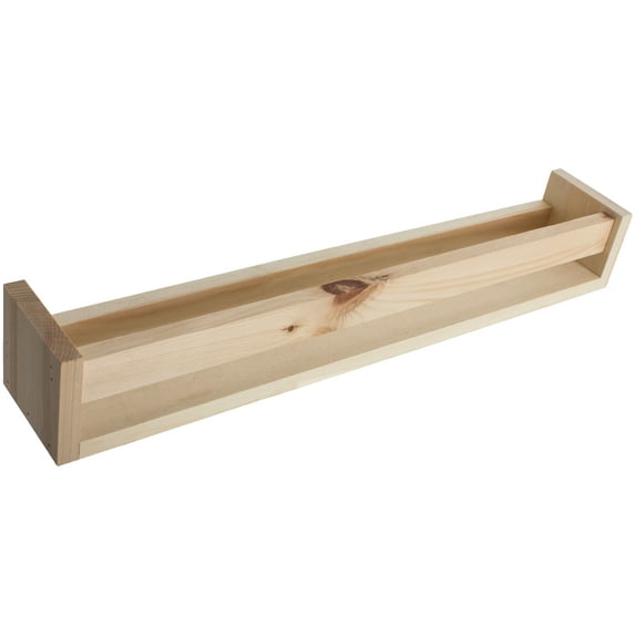 "Pine Display Shelf-23.75""X4""X3.63"""
