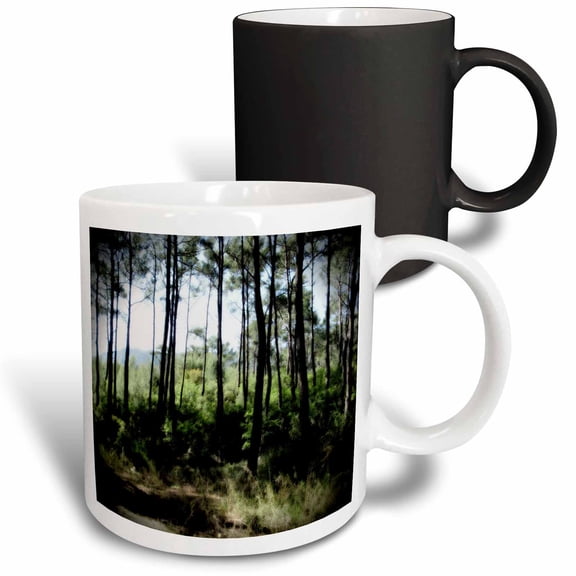 3drose, Pine Forest Edge, 11oz Magic Transforming Mug