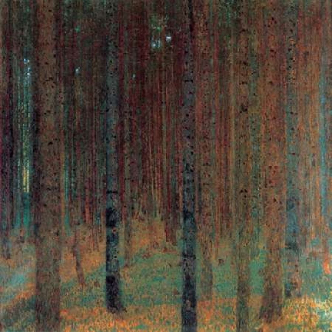 Pine Forest II 1901 Canvas Art - Gustav Klimt (24 x 24)