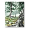 thumbnail image 1 of Pine Forest In The Early Morning Glow 8 in x 12 in Painting Canvas Art Print, by Designart, 1 of 4