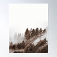 thumbnail image 1 of Pine Forest Mountain Poster Wall Art, Modern Wall Decor, 12x18 UNFRAMED, 1 of 3