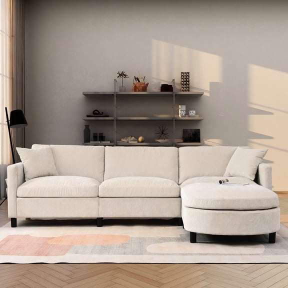 Pine Frame and Plastic Legs, Comfortable Backrest / Sofa for Relaxing Evenings
