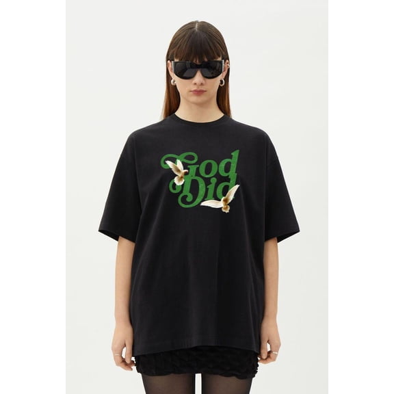 Pine Green 4s Sneaker Match Tees Sail God Did Doves T-Shirt, for men & women, up to size 5XL