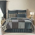 thumbnail image 1 of VHC Brands, Pine Grove Patchwork Reversible California King Quilt, Green, 130x115, 1 of 4
