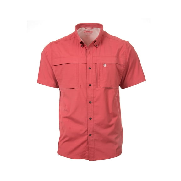 Pine Island Fishing Shirt For Men (Small, Stream) (Mineral Red, Medium)