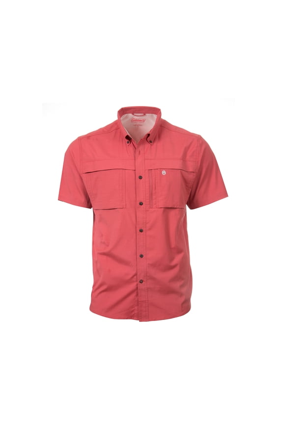 Pine Island Fishing Shirt For Men (Small, Stream) (Mineral Red, Medium)