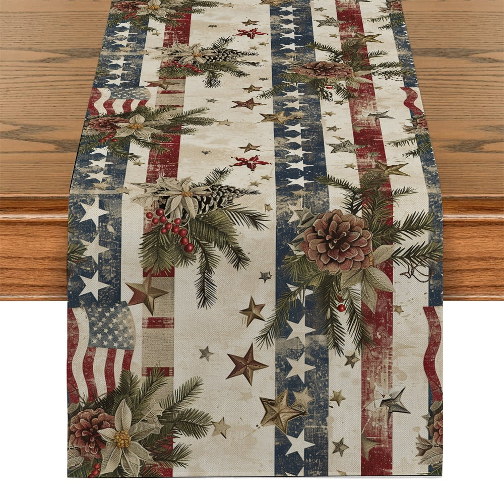 Pine Leaves Elegant Table Runners for Dining Table ration & Accessories ...