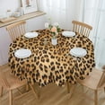 thumbnail image 1 of Pine Leaves Red Pine Cones Texture Tablecloths for Dining Table Waterproof Round Table Cover for Kitchen Living Room, 1 of 6