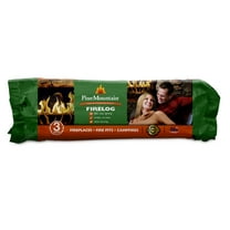 Pine Mountain 3-Hour Firelog, Easy Start Logs, 10.5" x 3", 1 Pack
