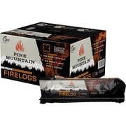 Pine Mountain Traditional 3-Hour Firelog, 6 Logs Long Burning Firelog for Campfire, Fireplace, Fire Pit, Indoor and Outdoor Use