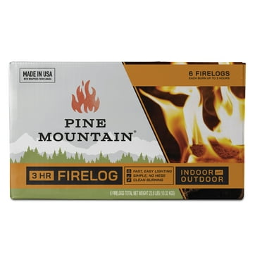 Pine Mountain Traditional 3-Hour Firelogs, 6 pack