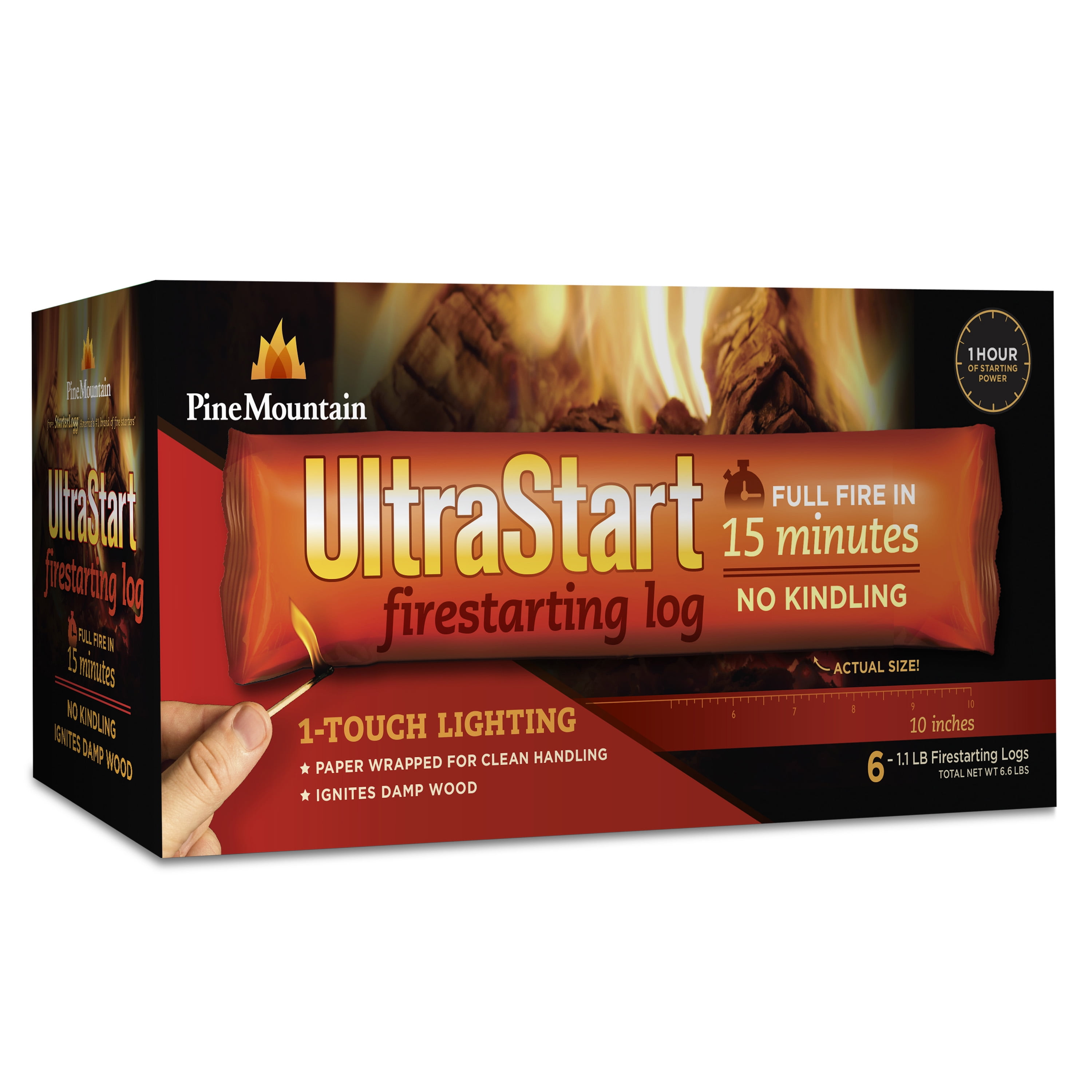 Pine Mountain UltraStart Firestarter Logs 6-Pack - Walmart.com
