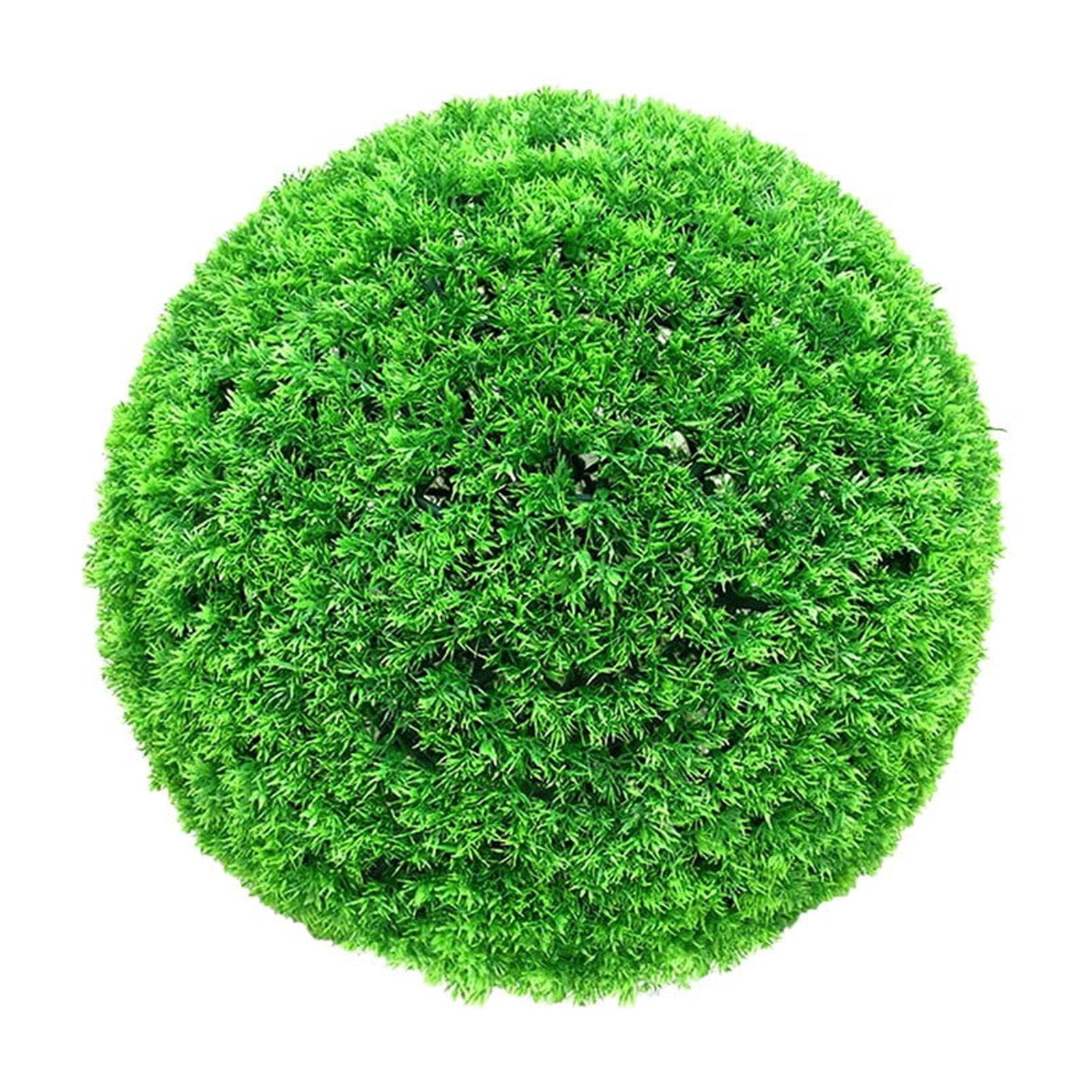 Pine Needle Grass Ball P, Artificial Boxwood Outdoor, Faux Topiary Plant, Artificial Boxwood Topiary for Outdoor, Fade-Proof, No Maintenance, Perfect for Porch Decor, By Kingtowag