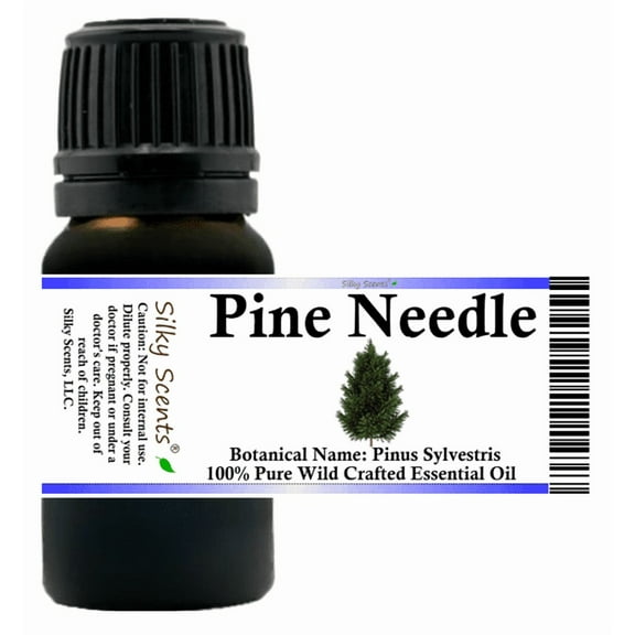 Pine Needle Wild Crafted Essential Oil 15 ml (1/2 fl oz) - 100% Pure and Natural by Silky Scents