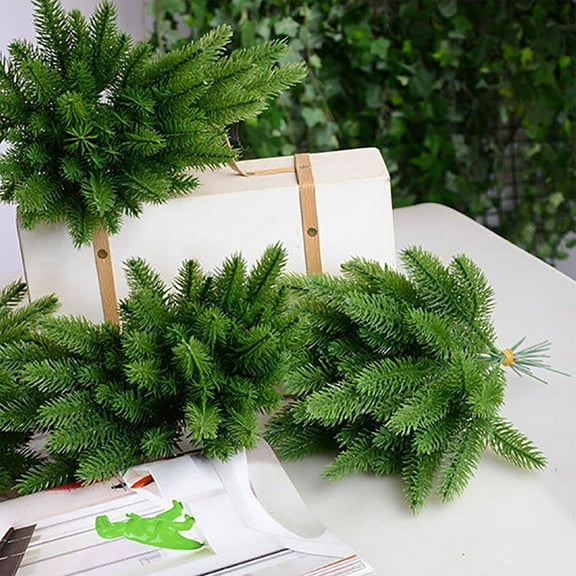 Pine Needle Plant Branch Artificial Plastic Christmas Tree Home Decor