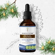 Secrets Of The Tribe Pine Pollen Testosterone Dietary Supplement, Natural Herbal Tincture for Hormonal Support, Pine Pollen Scots Pine, Pinus sylvestris Dried Pollen, Alcohol-Free Extract, 4 oz