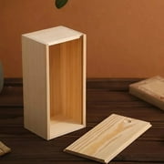 Pine Pull-Out Box Sliding Cover Wooden Box Wooden Storage Box Log Drawer