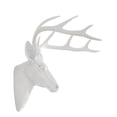 thumbnail image 1 of Pine Ridge Large Wall Hanging Faux Taxidermy Decor White Deer Antler Sculpture. Modern Art Animal Decoration Mounted Stag Head Mount with Antlers, 1 of 9