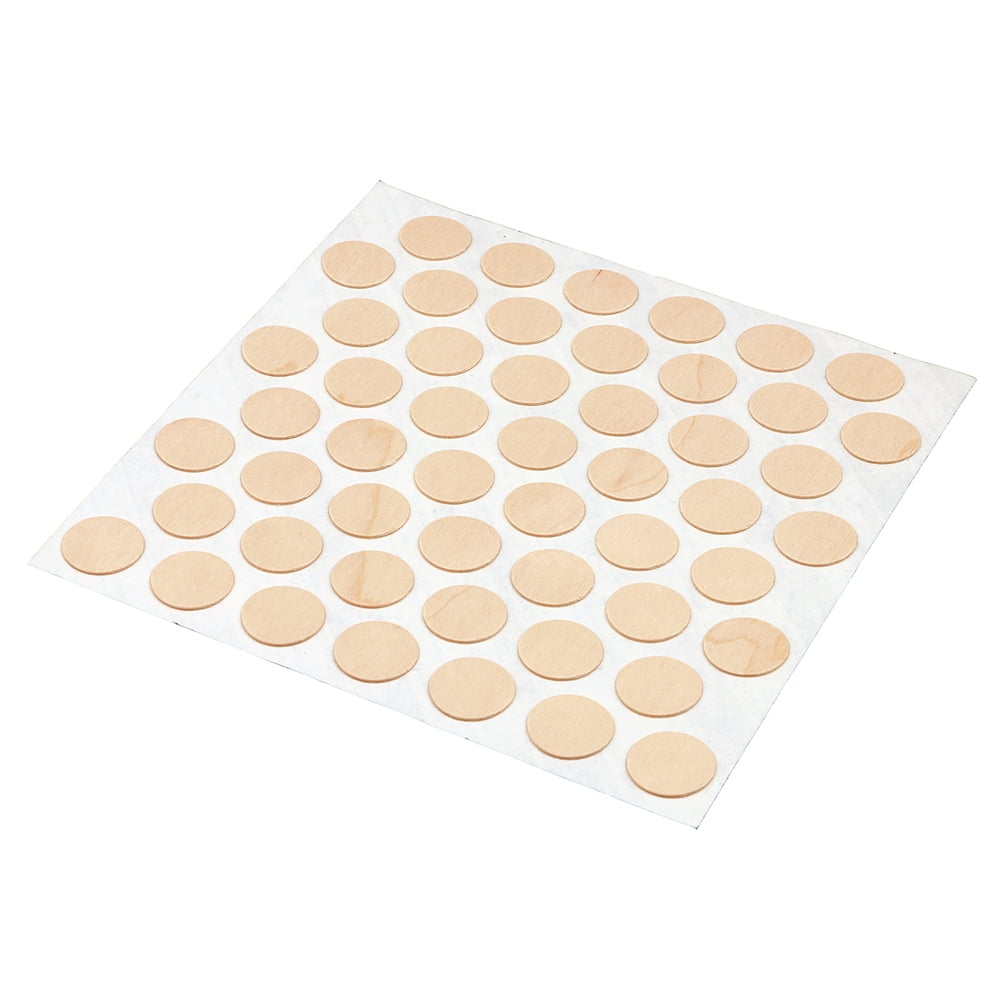 Prime-Line Pine 9/16" Round Screw Hole Covers, Real Wood