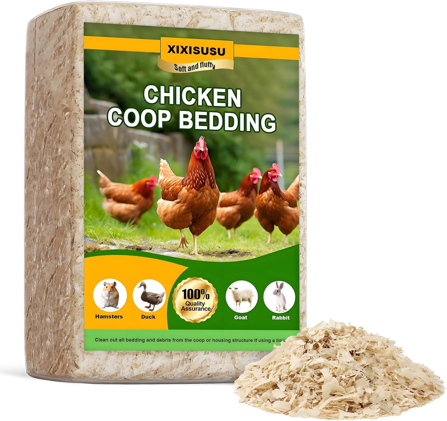 Pine Shavings for Chickens - 1lb Natural Chicken Coop Bedding | Soft ...