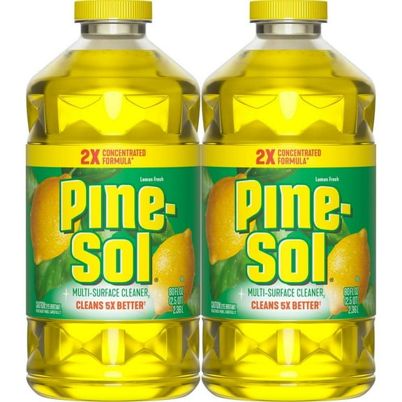 Pine-Sol 80 OZ. Lemon Disinfecting All-Purpose Cleaner (2-Pack)