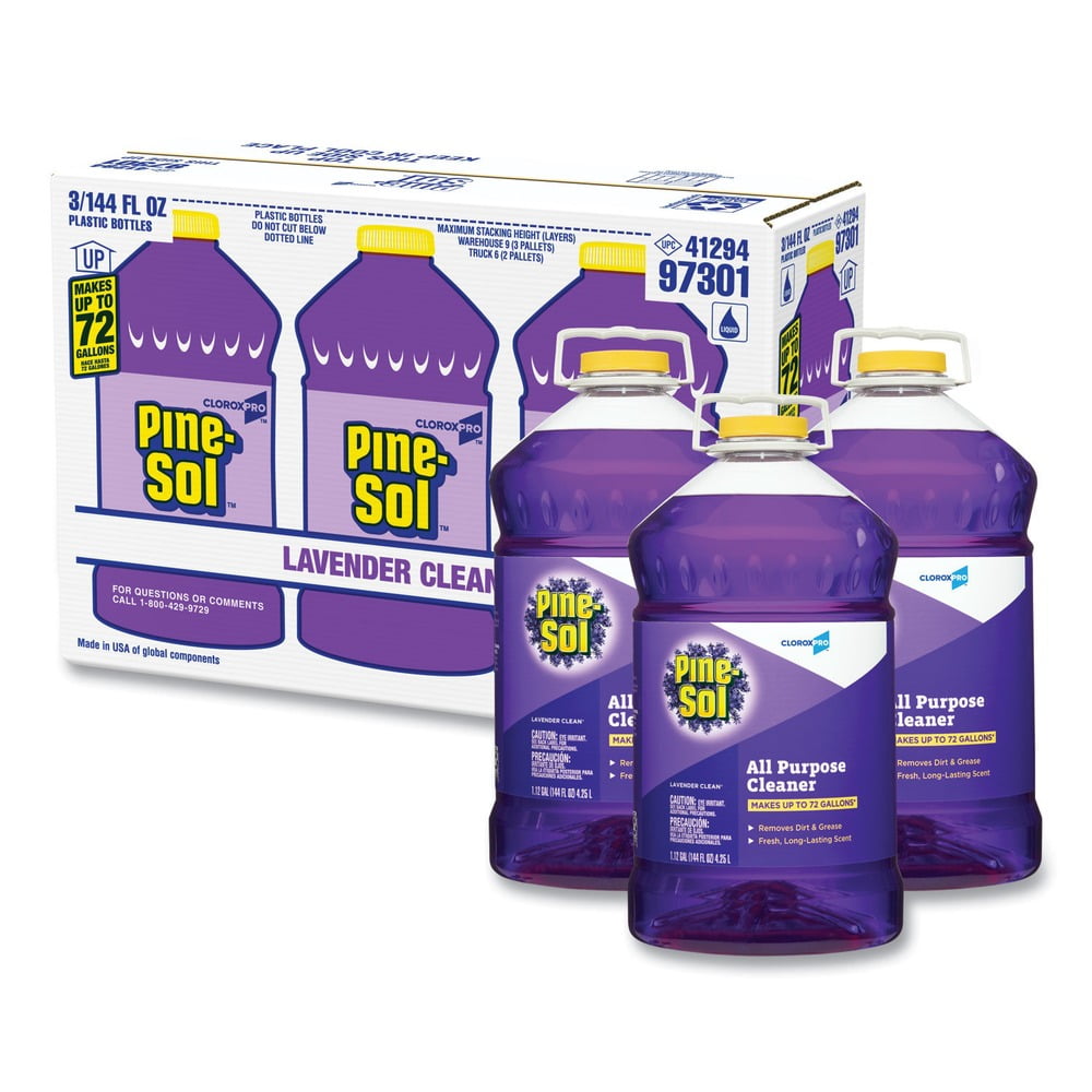 PineSol 97301 144 oz. All Purpose Cleaner Lavender Clean (3 Pieces/Carton)