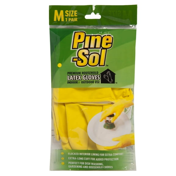 Pine-Sol  Latex Gloves (Medium)