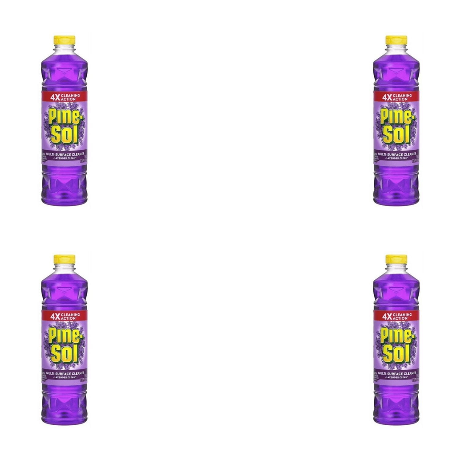 Pine-Sol Lavender Multi-Surface Cleaner, (4 X 28 fl oz Bottles