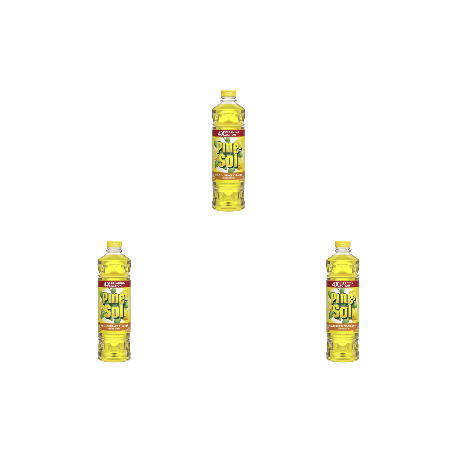 Pine-Sol Lemon Fresh Multi-Surface Cleaner 28 fl oz  3 Pack (28 fl oz x 3)