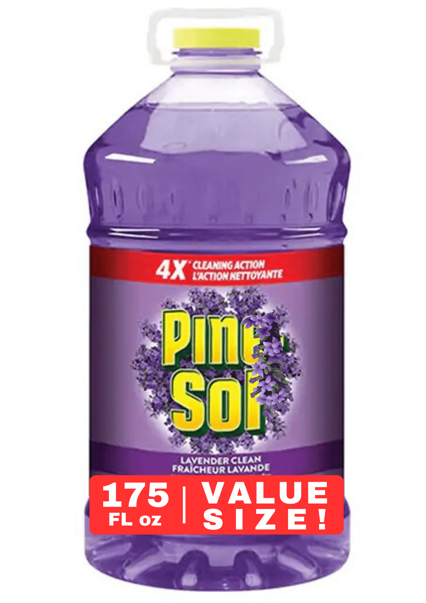 Pine-Sol Multi-Purpose Cleaner 175 fl oz  Fresh Lavender Scent, Splash-Less Formula, All-Purpose Floor & Surface Cleaner