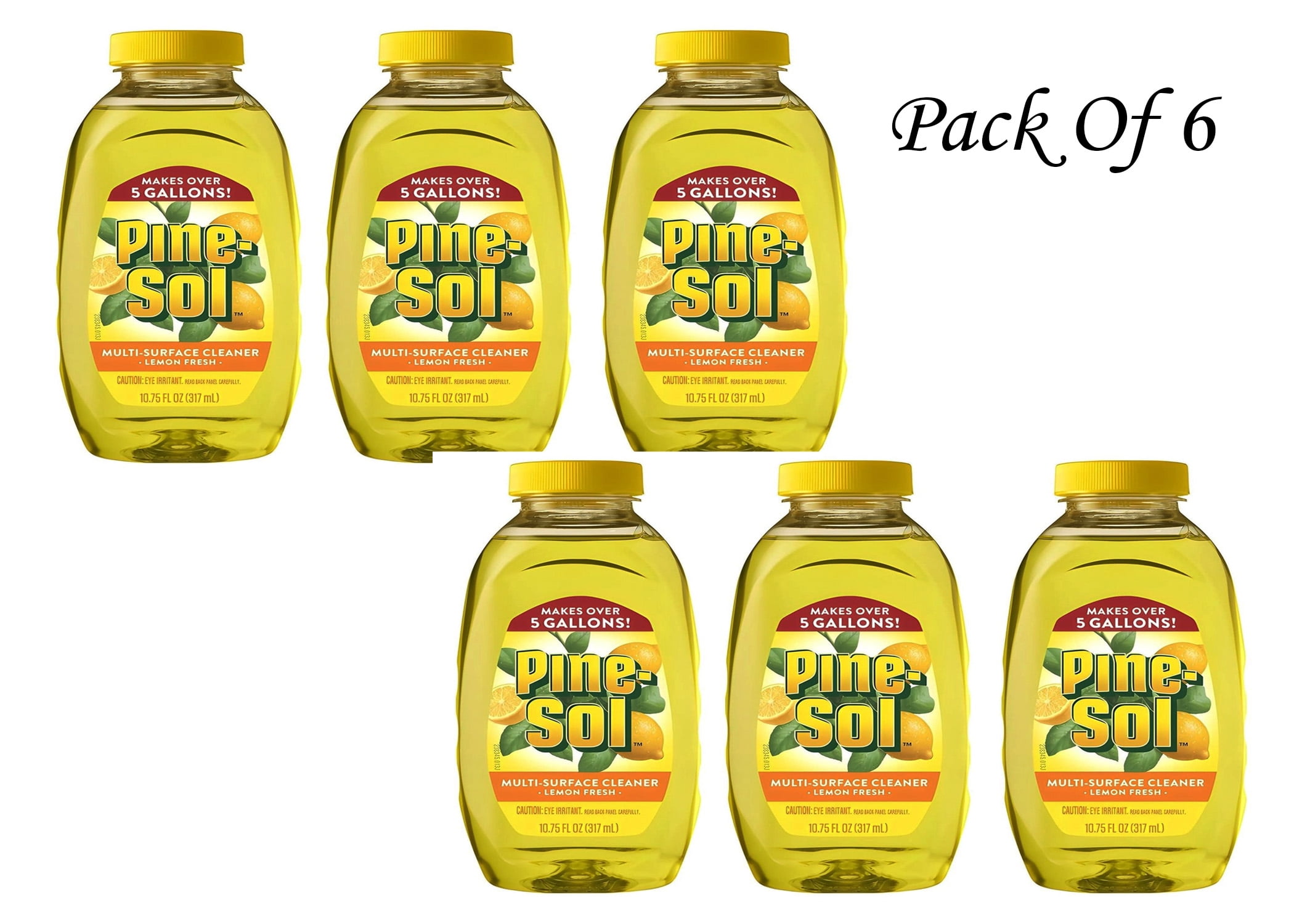 Pine-Sol Multi Surface Cleaner, Lemon Fresh 10.75 Oz (Pack Of 6)