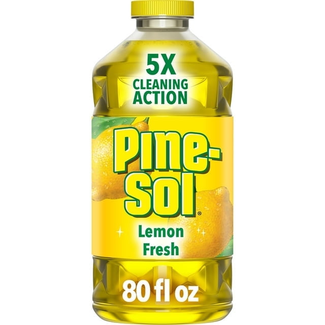 Pine-Sol Multi-Surface Cleaner, Lemon Fresh, 80 Fluid Ounces (Pack of 4)