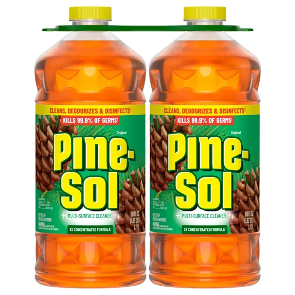Pine-Sol Multi-Surface Cleaner, Original Scent, 60 fl oz Bottles, 2-Count
