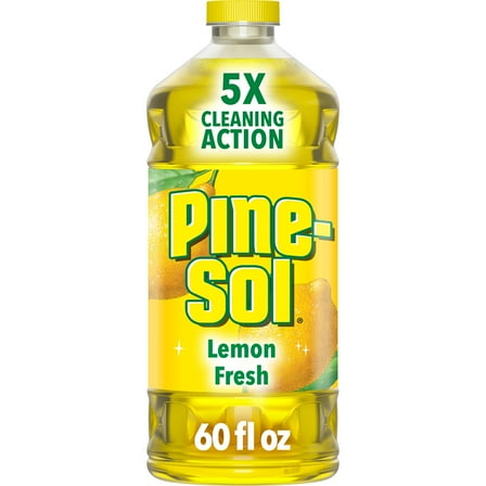 Pine-Sol Multi-Surface Floor Cleaner, Lemon Fresh, 60 Fluid Ounces
