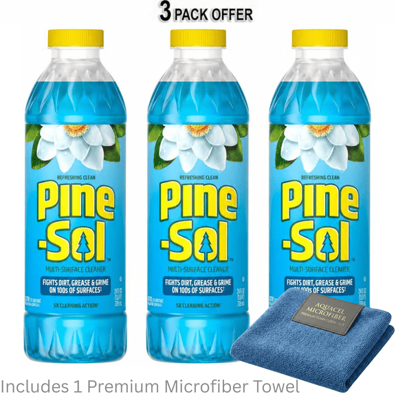 Pine-Sol Multi-Surface Floor Cleaner, Refreshing Clean, 24 Fluid Ounces Bottle