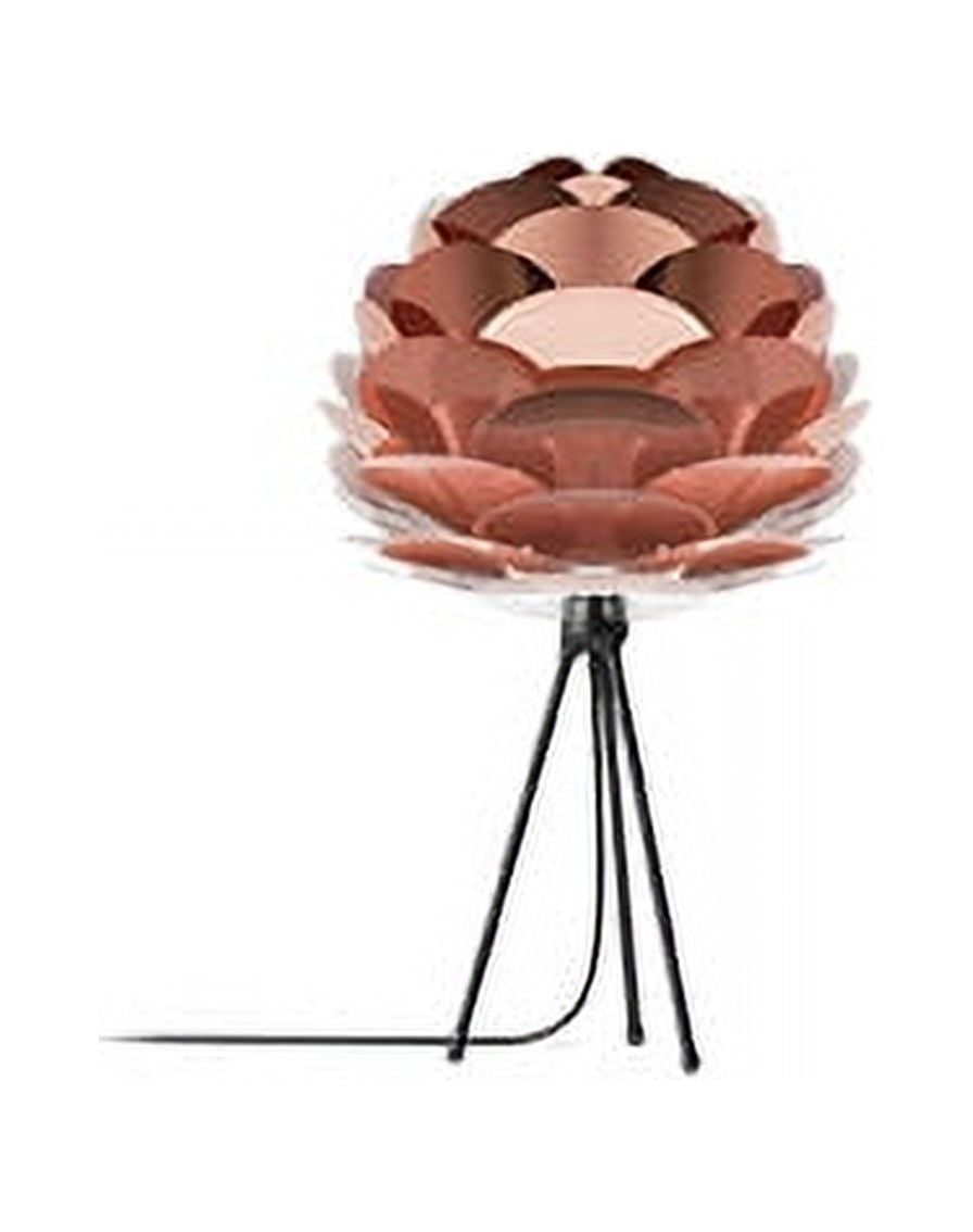 Pine Table Lamp Copper Finish with Black Base