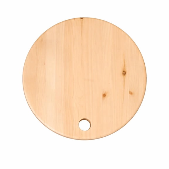 Pine Thick Circle Serving Board, 10" x 1", 4-Pack