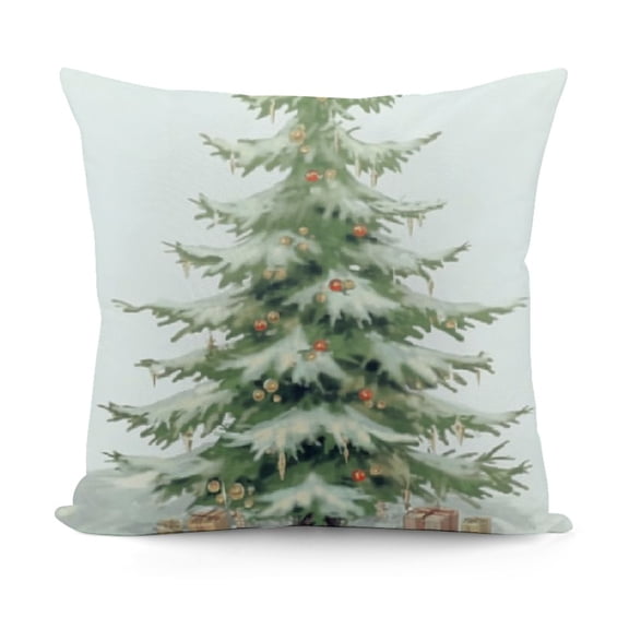 Pine Throw Pillow Covers Green Pine Tree Decorative Pillows for Couch Sofa Bed Home Holiday Decor