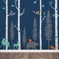 thumbnail image 1 of Pine Tree Birch Tree Deer Birds, 1 of 2