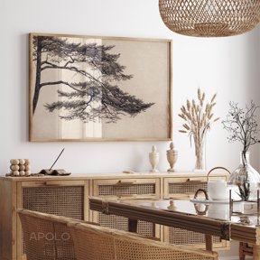 Pine Tree Branch Print, Unframed Paper Poster 8x10in