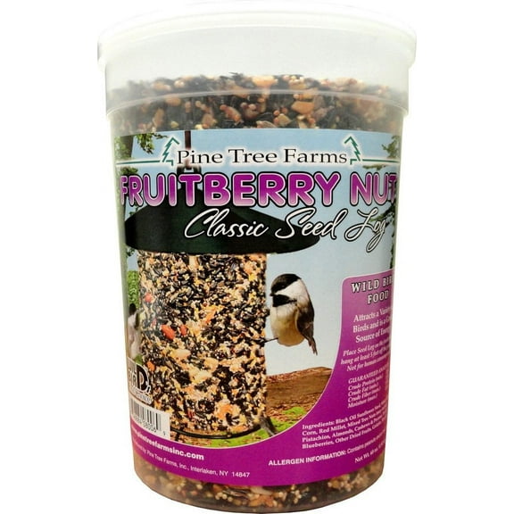 Pine Tree Farms 8006 Fruit Berry Nut Classic Seed Log, 28-Ounce