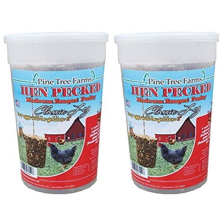 Pine Tree Farms Hen Pecked Mealworm Poultry Seed Logs, 12 Pk