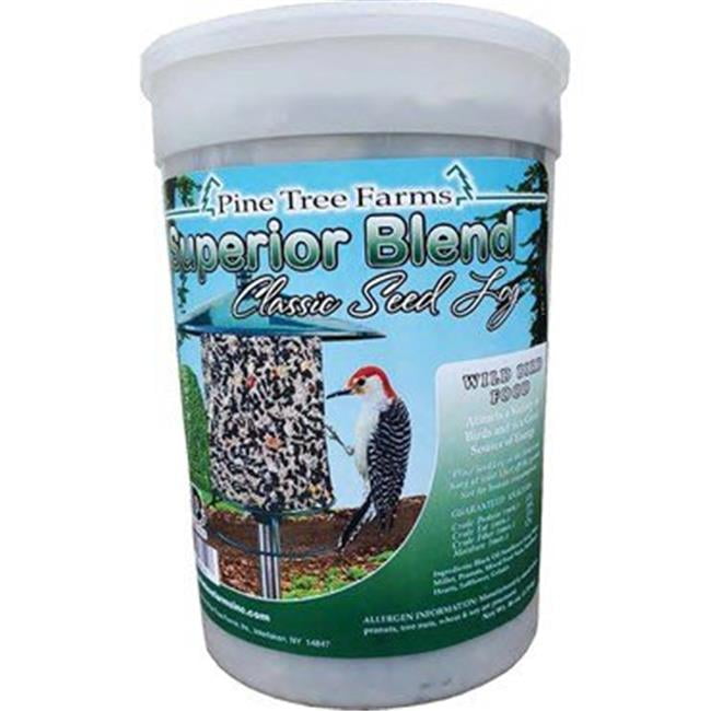 Pine Tree Farms, Inc. Superior Blend Bird Seed Log, Food Log for Wild Birds, 28 oz