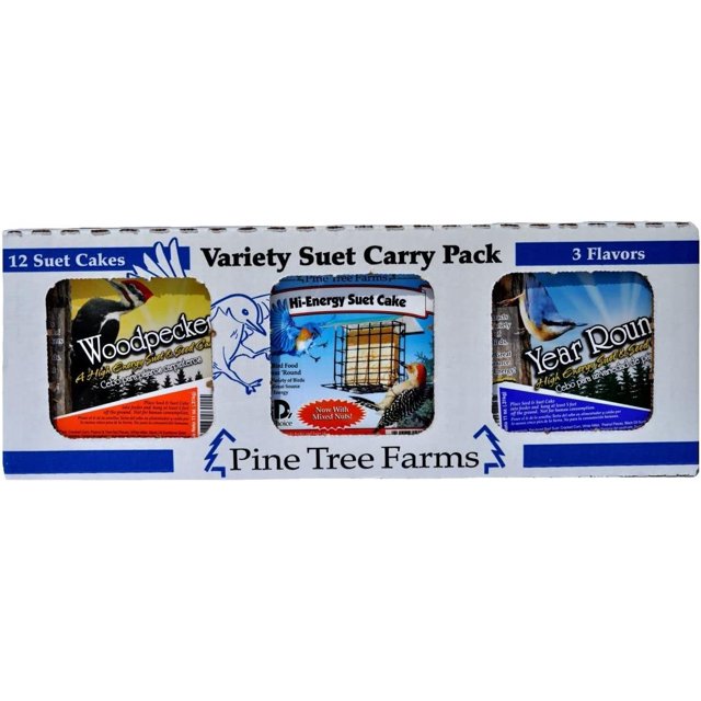 Pine Tree Farms PTFVP6000 Variety Suet Pack Year Round, HiEnergy