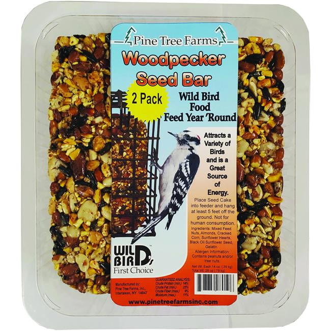 Pine Tree Farms Woodpecker Seed Bars, 14 oz., Pack of 8
