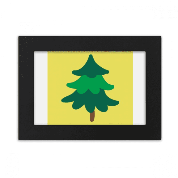 Pine Tree Green Gradient Art Deco Fashion Desktop Photo Frame Ornaments Picture Art Painting