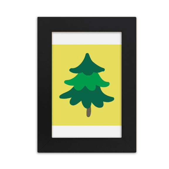 Pine Tree Green Gradient Art Deco Fashion Desktop Photo Frame Picture Display Art Painting Exhibit