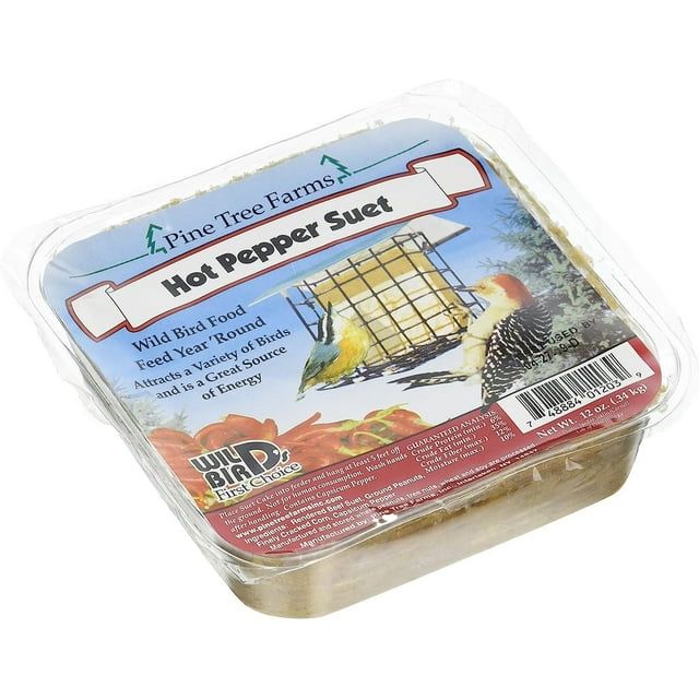 Pine Tree Hot Pepper Suet Cake 12oz
