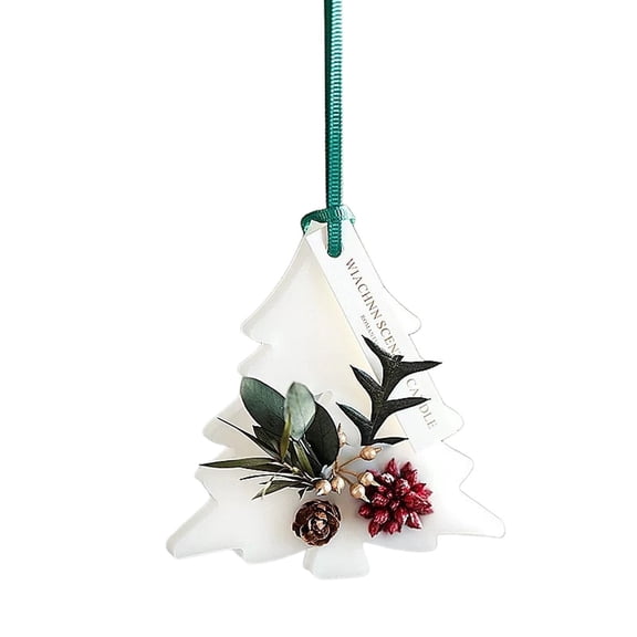 Pine Tree Scented Wax Melts, 3.19x3.46 Inch Natural Plants Decorations, for Closet Drawer, Holiday Decoration