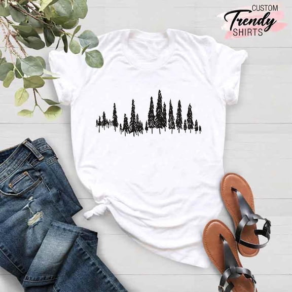 Pine Tree Shirt, Pine Tree T Shirt, Adventure Shirt, Hiking Shirt, Camping Shirt, Nature Lover T-Shirt, Adventure Gift Shirt, Outdoors Shirt SWEATSHIRT All Size S-5XL